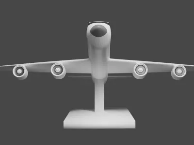 Miniature Simple Plane Boieng 747 to Personalize 3D print model