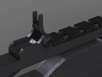  Futuristic Assault Rifle XCAR S14 3D model