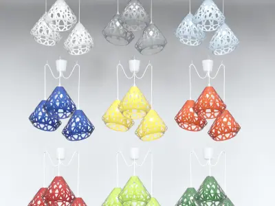 Chandelier ZAHA LIGHT Free 3D model