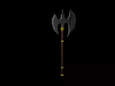 Low Poly Axe Low-poly 3D model 2