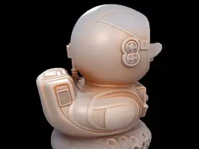 SPACE Duck   The Space Explorer Rubber Duck 3D print model
