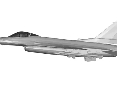 Lockheed Martin f-16 fighting falcon 3D model