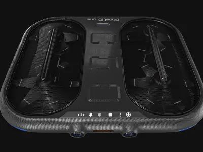 Small Military Drone Low-poly 3D model