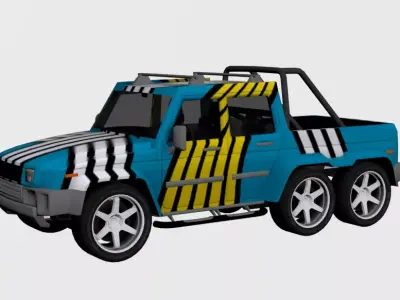 Jeep 3D Model Low-poly 3D model