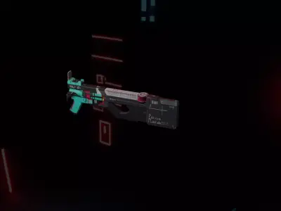 Retro Sci-Fi Pistol 3D model