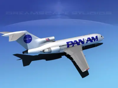 Boeing 727-100 Pan Am 2 3D model