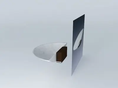 THORN Gino Wall Uplight Half-shade Free 3D model