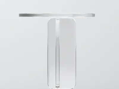 Abstract Clear Side Table Free 3D model