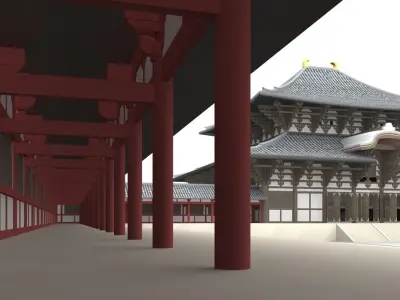 Todai-ji Temple Nara 3D model