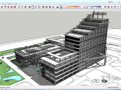Sketchup Hospital C1 3D model