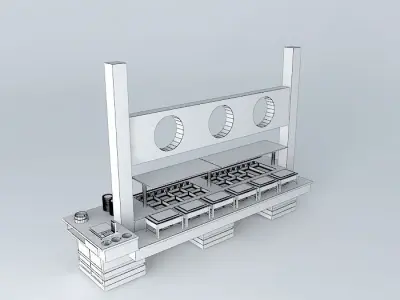 Kit004 Mesa Self Service por Alex Marques Free 3D model