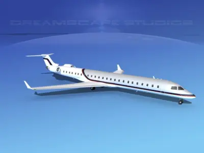 Bombardier CRJ1000 Corporate 1 3D model