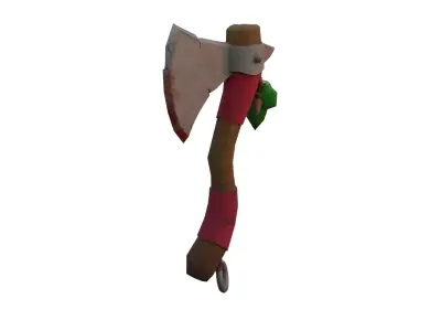 Stylized Axe Low-poly 3D model 24