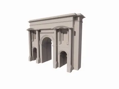 Arcade arches and columns - arches and columns - arches 3D model