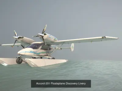Accord-201 Floatsplane with four liveries 3D Model Collection