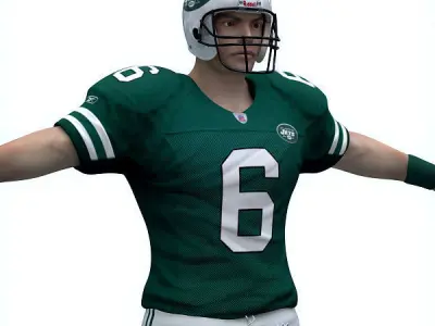 NFL Player New York Jets 3D model
