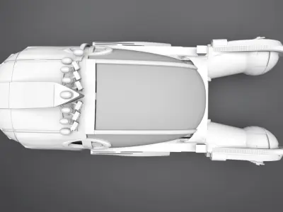 Blade Runner Spinner Scale Model 3D print model