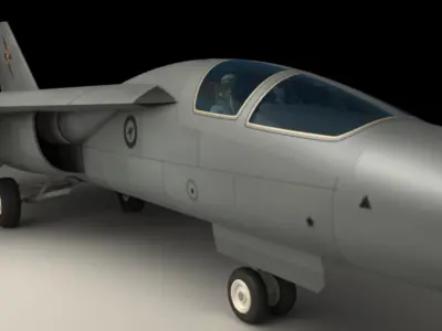 F111 Jet Fighter 3D model