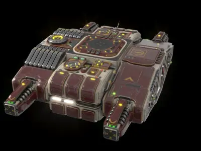 Imperial heavy ship section 3D model