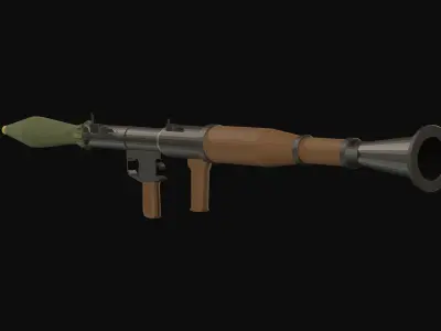 RPG Low Poly grenade launcher Low-poly 3D model