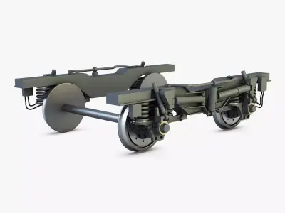 High speed train chassis v 1 3D model