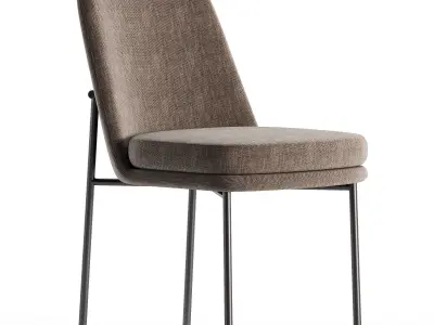 Jack Metal Frame Dining Chair 3D model