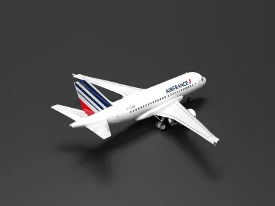 Airbus A318 AirFrance Livery  3D model