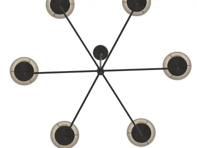 Dodie Chandelier Four Hands 3D model
