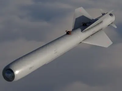 C-701T Air-to-Ground Missile Low-poly 3D model