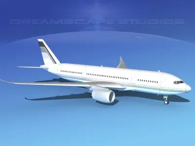 Airbus A350-800 Corporate 1 3D model