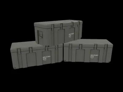 Military Case Low-poly 3D model