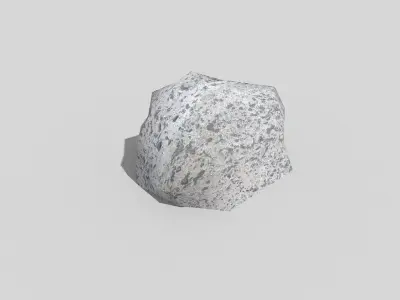 low poly rock Low-poly 3D model