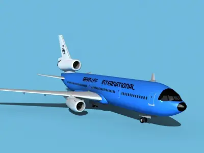 McDonnell Douglas MD-11 Braniff 3D model