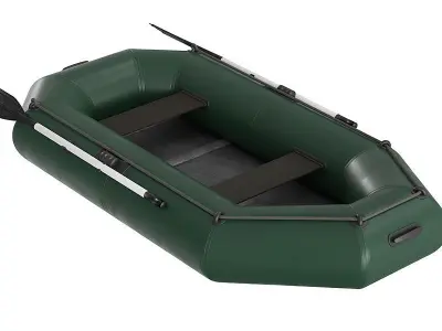 Inflatable Boat BLENDER 3D Model Cycles 3D model