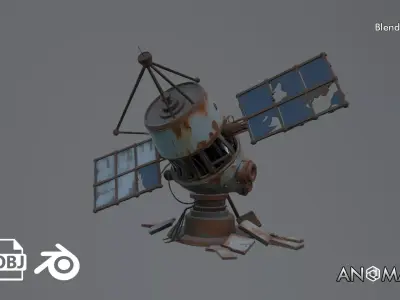 abandoned satelite 3D model