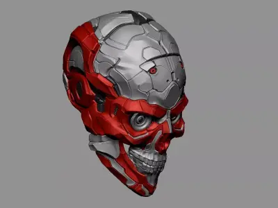 Cyberpunk Skull Helmet  STL and 3MF  3dprint 3D print model