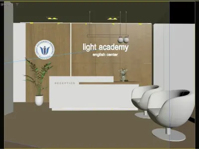 reception hall 3D model