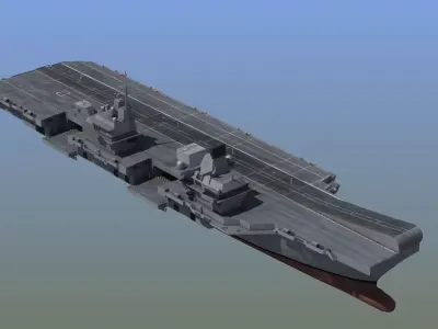 Queen Elizabeth Class Carrier LD1 3D model
