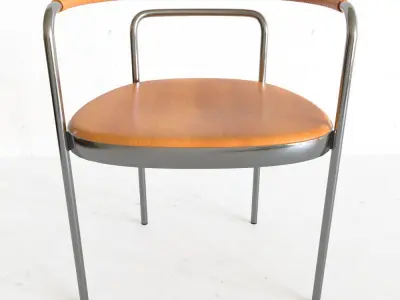 Chair made of metal and wood Free 3D model