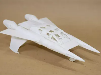 Buck Rogers Quadfighter 3D print model