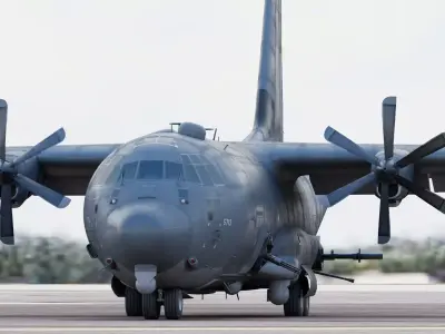  Lockheed Martin AC-130J Ghostrider Gunship 3D model