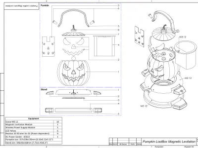 Pumpkin Loot Box - Overwatch - STL CAD bundle - Commercial Use 3D print model