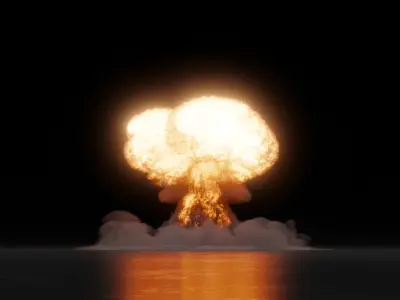 Big Nuclear Explosion 3D Model 3D model
