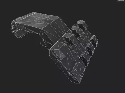 Rail Offset M01 Low-poly 3D model
