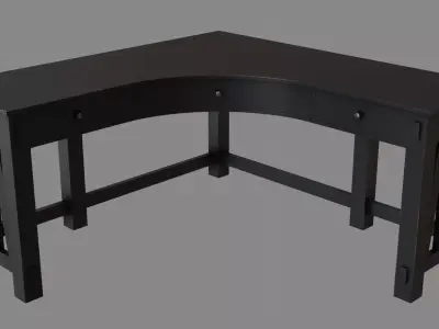 Office Desk Free low-poly 3D model buy