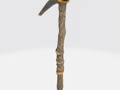 primitive pickaxe 3D model