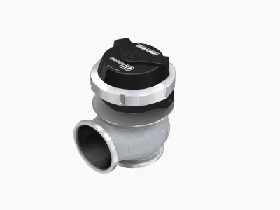 Turbosmart Pro-Gate50 wastegate Low-poly 3D model