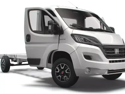 Fiat Ducato Chassis Truck SCab 4300WB HQInterior 2023 3D model
