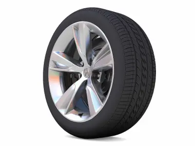 Acuras ILX Rim 3D Model Low-poly 3D model