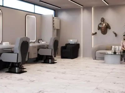 Beauty and Barber Salon Interior Scene 3d Model 3D model